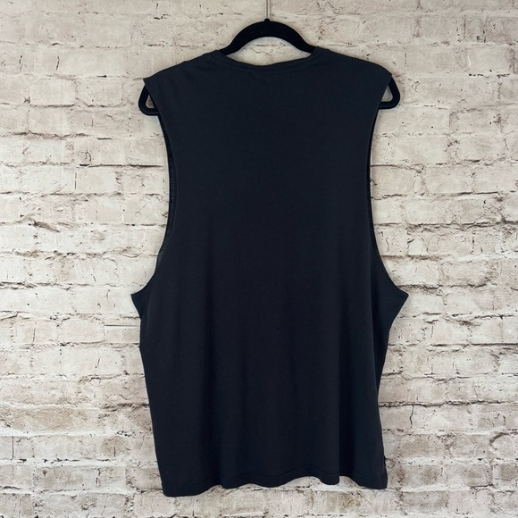 GYMSHARK Men's XXL Black Muscle Tee Shirt Work Out Gym Logo Polyester Cotton 2XL - Picture 6 of 6